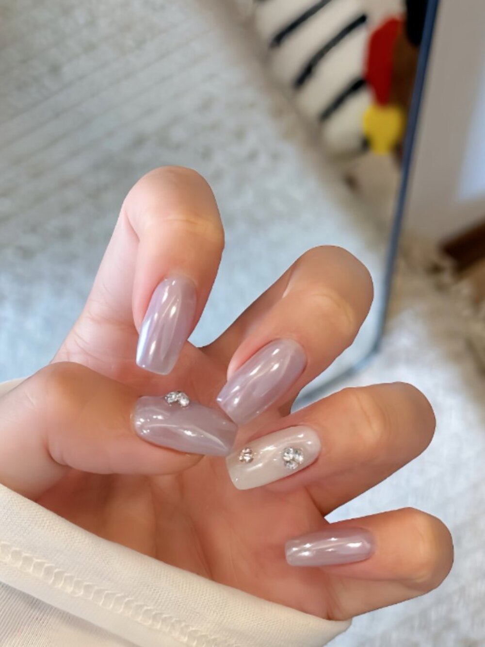 Customizable handmade press-on nails reusable